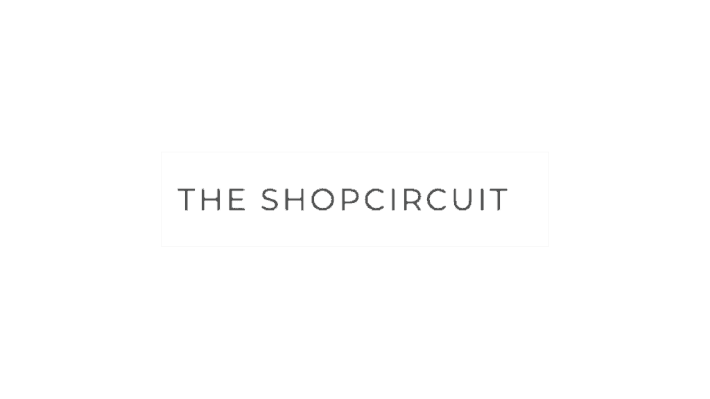 The shopcircuit logo on a gray background.